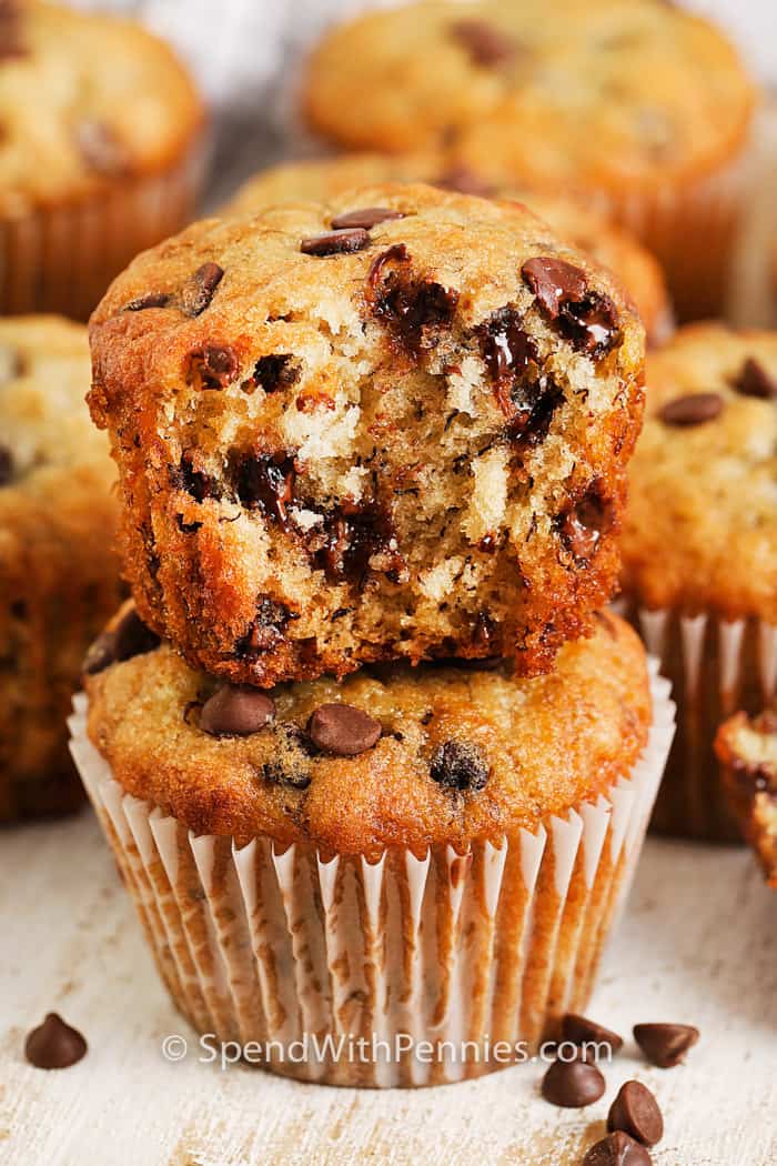 Chocolate Chocolate Chip Banana Muffins: Decadent Delight!