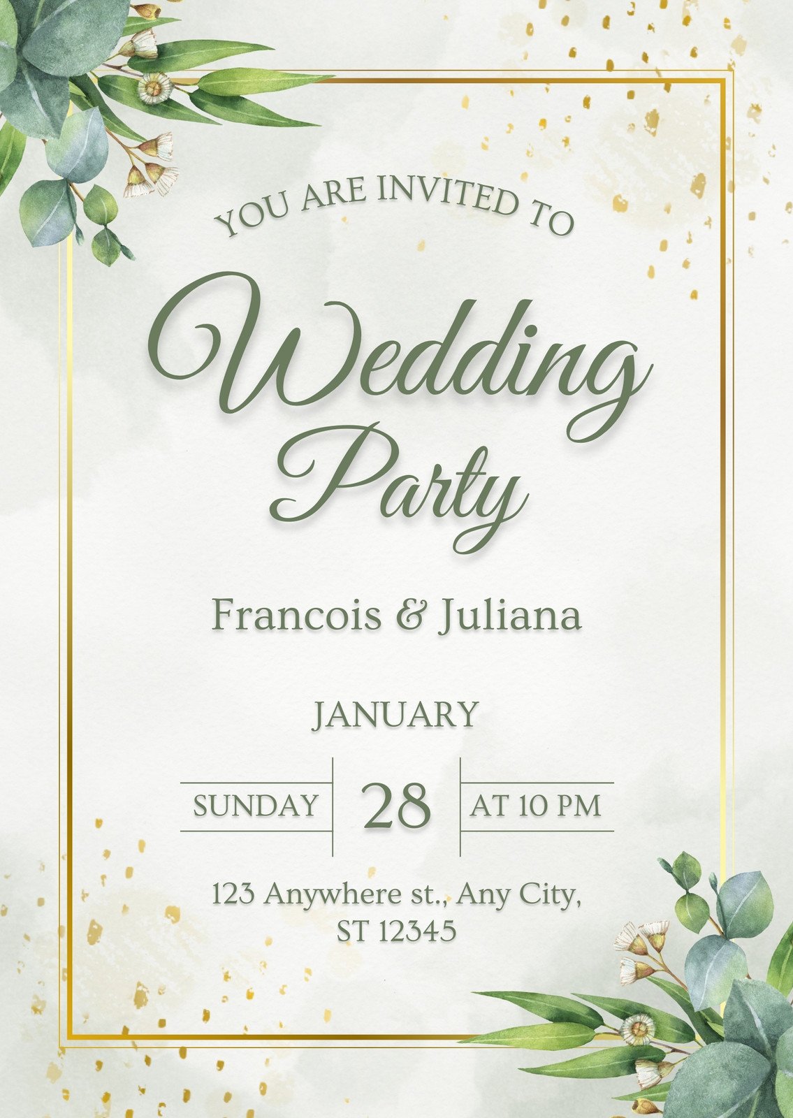 Wedding Party Invitations Templates: Unveil Elegance