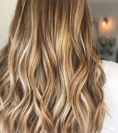 Caramel Blonde Hair Color With Highlights