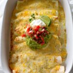 Creamy Cream Cheese Chicken Enchiladas