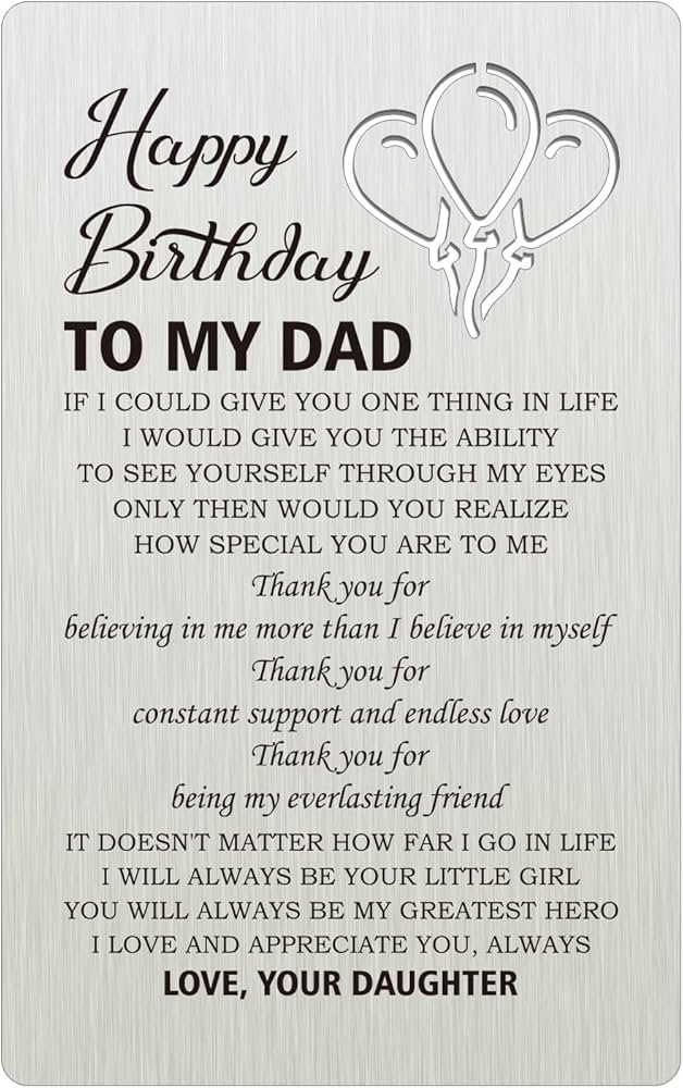 Happy Birthday To Daddy From Daughter