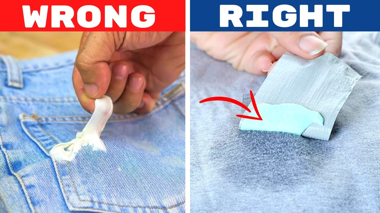 How To Get Out Chewing Gum From Clothes