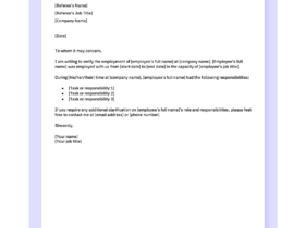 How To Make A Reference Letter For An Employee