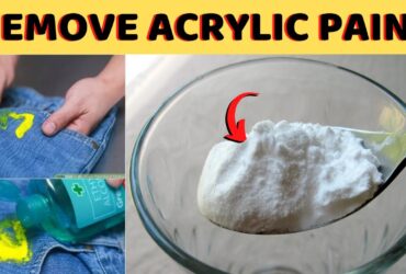 How To Remove Acrylic Paint From Clothing