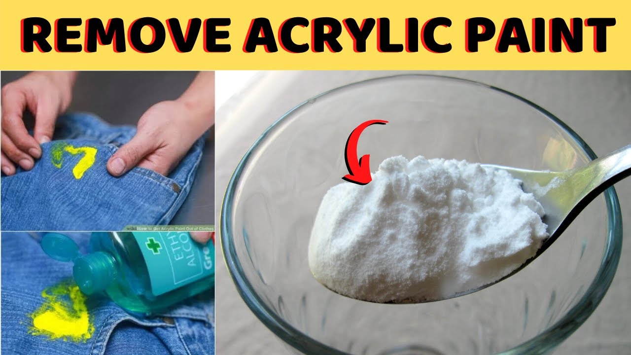 How To Remove Acrylic Paint From Clothing