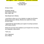 How To Write A Two Weeks Notice Resignation Letter With Samples