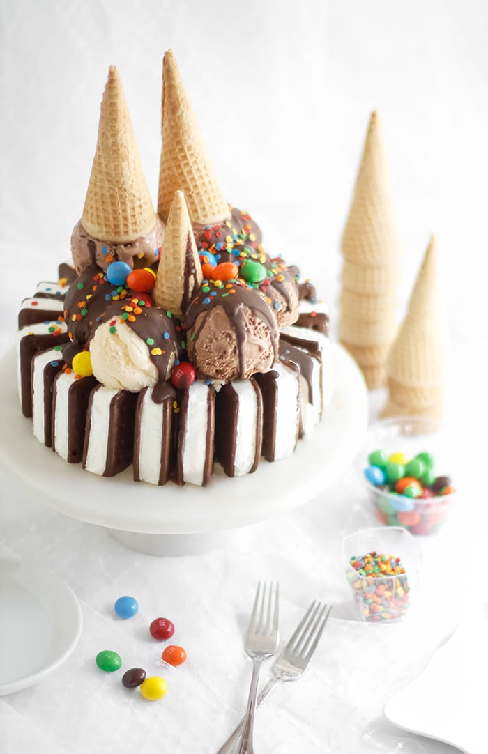 Ice Cream Cake From Ice Cream Sandwiches: Easy Decadent Treat!