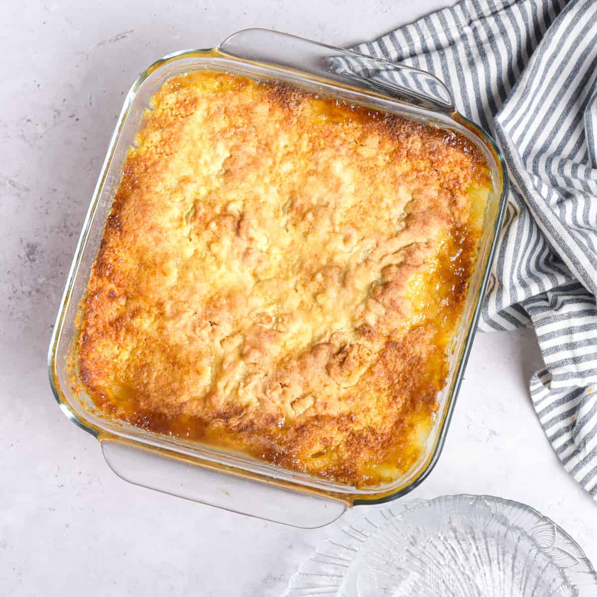 Peach Cobbler Recipe Made With Cake Mix