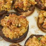 Sausage And Stuffing Stuffed Mushrooms