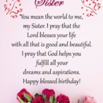 Special Birthday Quotes For Sister