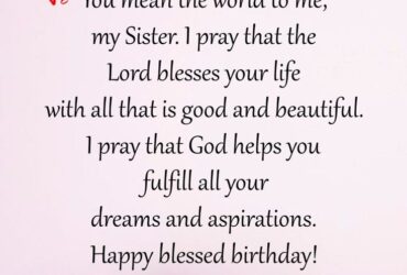 Special Birthday Quotes For Sister