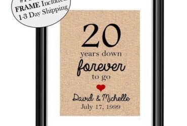 Twenty Year Wedding Anniversary Gift
